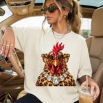 Leopard Chicken DTF Transfer DTF Heat Press Transfer from Sweet Tee Transfers