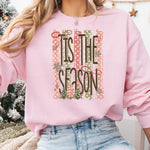 'Tis the Season Christmas Striped DTF Transfer DTF Heat Press Transfer from Sweet Tee Transfers
