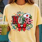 Christmas Nurse DTF Transfer DTF Heat Press Transfer from Sweet Tee Transfers