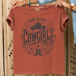 God Bless Cowgirls Boots Dark DTF Transfer DTF Heat Press Transfer from Sweet Tee Transfers