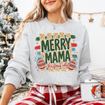 Merry MAMA Christmas Vibes DTF Transfer DTF Heat Press Transfer from Sweet Tee Transfers