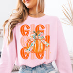 Gigi Fall Pumpkin DTF Transfer DTF Heat Press Transfer from Sweet Tee Transfers