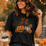 Retro Preppy Fall Pumpkin Halloween Jack O Lantern DTF Transfer DTF Heat Press Transfer from Sweet Tee Transfers