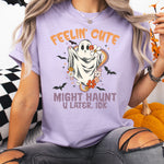 Feelin' Cute Might Haunt You Later IDK DTF Transfer DTF Heat Press Transfer from Sweet Tee Transfers