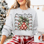 Merry Teacher DTF Transfer DTF Heat Press Transfer from Sweet Tee Transfers