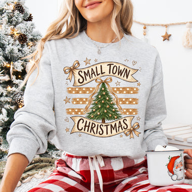 Small Town Christmas Tree DTF Transfer DTF Heat Press Transfer from Sweet Tee Transfers