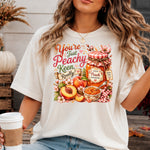 You're Just Peachy Keen Really Sweet Peach Preserves DTF Transfer DTF Heat Press Transfer from Sweet Tee Transfers