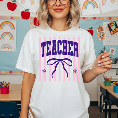 Preppy Teacher DTF Transfer DTF Heat Press Transfer from Sweet Tee Transfers