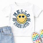 Checkered Smiley Kindergarten DTF Transfer DTF Heat Press Transfer from Sweet Tee Transfers
