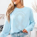 Lung Cancer Awareness Flowers DTF Transfer DTF Heat Press Transfer from Sweet Tee Transfers