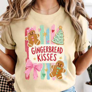 Gingerbread Kisses DTF Transfer DTF Heat Press Transfer from Sweet Tee Transfers