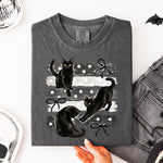 Three Black Cats Stripes DTF Transfer DTF Heat Press Transfer from Sweet Tee Transfers