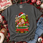 Merry Grinchmas Green Guy and Friends DTF Transfer DTF Heat Press Transfer from Sweet Tee Transfers
