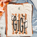 Halloween Ghost GiGi Striped DTF Transfer DTF Heat Press Transfer from Sweet Tee Transfers