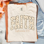 Faith Polka Dot Ephesians 2:8 DTF Transfer DTF Heat Press Transfer from Sweet Tee Transfers