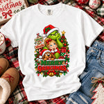 Merry Grinchmas Green Guy and Friends DTF Transfer DTF Heat Press Transfer from Sweet Tee Transfers
