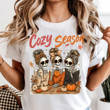 Cozy Season Skeleton Trio DTF Transfer DTF Heat Press Transfer from Sweet Tee Transfers