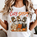Cozy Season Skeleton Trio DTF Transfer DTF Heat Press Transfer from Sweet Tee Transfers