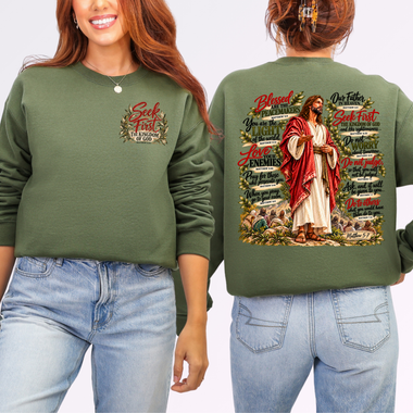 Seek First the Kingdom of God DTF Transfer DTF Heat Press Transfer from Sweet Tee Transfers