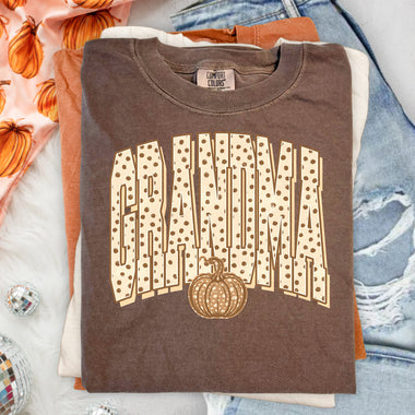 Polka Dot Fall Grandma DTF Transfer DTF Heat Press Transfer from Sweet Tee Transfers