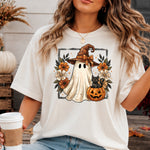 Ghost Witch with Black Cat DTF Transfer DTF Heat Press Transfer from Sweet Tee Transfers