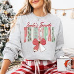 Coquette Santa's Favorite Principal DTF Transfer DTF Heat Press Transfer from Sweet Tee Transfers