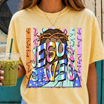 Jesus Saves DTF Transfer DTF Heat Press Transfer from Sweet Tee Transfers