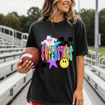 Superstars School Mascot DTF Transfer – Checkered Design DTF Heat Press Transfer from Sweet Tee Transfers