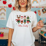 Personalized Christmas Pencils DTF Transfer DTF Heat Press Transfer from Sweet Tee Transfers