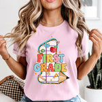 Pencil and Paper First Grade DTF Transfer DTF Heat Press Transfer from Sweet Tee Transfers