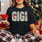 Gigi Christmas Red and Green DTF Transfer DTF Heat Press Transfer from Sweet Tee Transfers