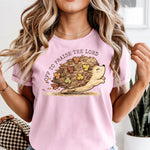 Off to Praise the Lord Hedgehog DTF Transfer DTF Heat Press Transfer from Sweet Tee Transfers