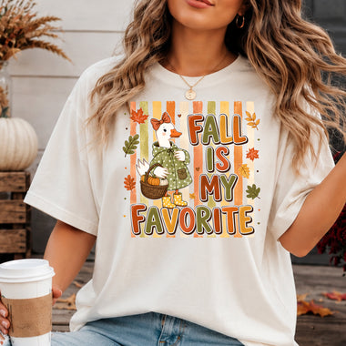 Fall Is My Favorite Goose DTF Transfer DTF Heat Press Transfer from Sweet Tee Transfers