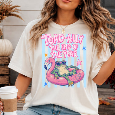 Preppy Toad-Ally the End of the Year DTF Transfer DTF Heat Press Transfer from Sweet Tee Transfers