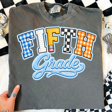 Retro Fifth Grade DTF Transfer DTF Heat Press Transfer from Sweet Tee Transfers