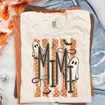 Halloween Ghost MiMi Striped DTF Transfer DTF Heat Press Transfer from Sweet Tee Transfers