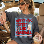 Weekends Coffee and Baseball Mom DTF Transfer DTF Heat Press Transfer from Sweet Tee Transfers