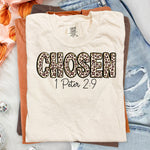 Chosen Leopard 1 Peter 2:9 DTF Transfer DTF Heat Press Transfer from Sweet Tee Transfers