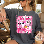 In October We Wear Pink Ghost DTF Transfer DTF Heat Press Transfer from Sweet Tee Transfers