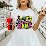 Softball MAMA Neon DTF Transfer DTF Heat Press Transfer from Sweet Tee Transfers