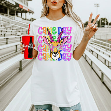 Antelopes School Mascot DTF Transfer – Game Day DTF Heat Press Transfer from Sweet Tee Transfers