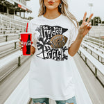 Friday Night Lights Black and White Pennant DTF Transfer DTF Heat Press Transfer from Sweet Tee Transfers