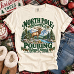 North Pole Brewing Co. Pouring Good Times DTF Transfer DTF Heat Press Transfer from Sweet Tee Transfers