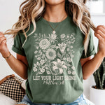 Let Your Light Shine Floral DTF Transfer DTF Heat Press Transfer from Sweet Tee Transfers