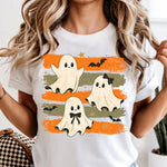 Retro Brushstroke Ghost Trio DTF Transfer DTF Heat Press Transfer from Sweet Tee Transfers