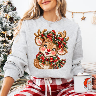Reindeer Head DTF Transfer DTF Heat Press Transfer from Sweet Tee Transfers