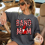 Retro Band Mom Red DTF Transfer DTF Heat Press Transfer from Sweet Tee Transfers
