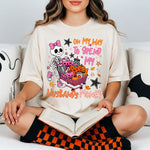 On My Way to Spend My Husbands Money Skeleton DTF Transfer DTF Heat Press Transfer from Sweet Tee Transfers