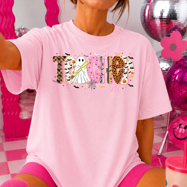 Teacher Ghost Holding Pencil DTF Transfer DTF Heat Press Transfer from Sweet Tee Transfers