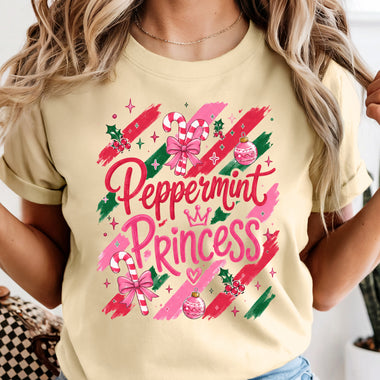 Peppermint Princess DTF Transfer DTF Heat Press Transfer from Sweet Tee Transfers